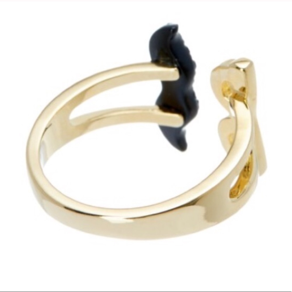 Kate Spade Dress The Part Mustache Ring ($58) NWOT - Picture 3 of 4